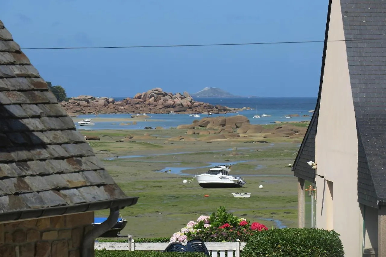 ヴィラ Maison Bretonne Exposee Sud Avec Jardin A 50M De La Baie Ste Anne A Tregastel - Ref 44
